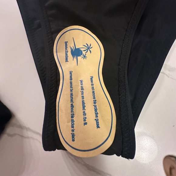 NWT-Beachsissi Black Ruffled Tankini-Size‎ Large - Picture 8 of 9